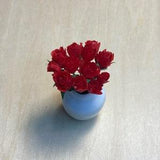 Miniature Red roses Dollhouse 1:12 scale dozen red roses