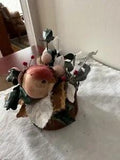 Faux Bird in Dried Floral Woodland Small Arrangement by Dried Bloomers