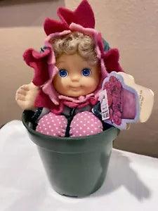 VINTAGE  STUFFED TOY DOLL CARNATION FLOWER POT WALMART