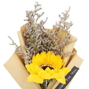 Yellow Sunflower Bouquet Natural Dried Flower Wedding Decoration Dried MX