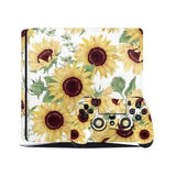 PS4 Skin Decal For Playstation 4 Console And Controller Sunflower