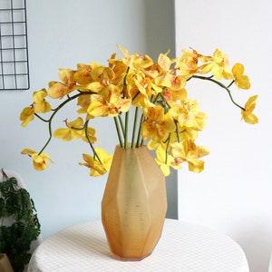 Artificial PU Phalaenopsis arrangement home lounge butterfly flower decoration wedding bridal bouquet DIY material indoor floral plant pick