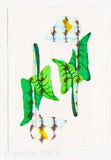 Vintage 80's Great Seven 7 PRISM Calla Lily Flowers Sticker Mod