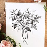 Peony Floral Bouquet Print | Botanical Fine Art Print