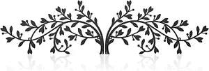 2 Pcs Metal Tree Leaf Wall Decor Black Branch Leaf Art Decorative Wrought Iron S
