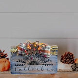 Rustic 'Fall Vibes' Wood Sign - Handmade Fall Decor - Entryway Table Accent