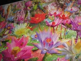 NEW Buffalo Games WATER LILY FALLS Hummingbird Frog Butterfly 1500 Piece Jigsaw