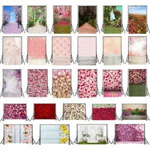 Flower Wedding Plank Photography Backdrops Studio Photo Party Background Props