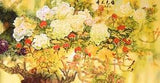 100% ORIENTAL ASIAN ART CHINESE WATERCOLOR PAINTING-Fortune Peony flower