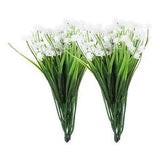 Artificial Flower Heads, Plastic Mini Peony Hydrangea White Faux Flowers 6Pcs