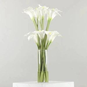 Pack of 5 Stems-New-18" or 31" Real Touch Large Bloom Calla lily