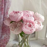 Peonies. Bouquet of peony. Real touch flowers. Spring bouquet. Pink peonies. Interior bouquet with artificial flowers. Flowers in a gift.