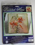 Janlynn counted cross stitch "Tiger Lily" 14 x 14 open package picture or pillow