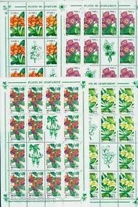 2000 Bush lily,Plumeria,Fuchsia,Senecio,Flowers,Plants,Romania,Mi.5478,KB/MS,MNH