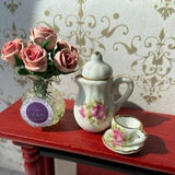 1:12 scale Queens Elizabeth II Platinum Jubilee  roses miniatures dolls house accessory vase floral bouquet Anniversary