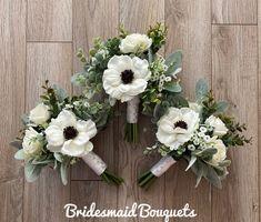 Boho White Bridal Bouquet Rose Wedding Bouquet Silk Flower - Etsy Flower Delivery