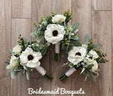 Boho White Bridal Bouquet Rose Wedding Bouquet Silk Flower - Etsy Flower Delivery
