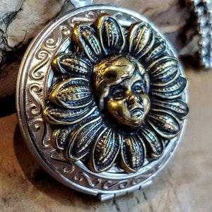 Fillable Daisy Locket | Daisy Baby | Cremation Jewelry | Hair Locket | Cremation Necklace | Urn Jewelry | Sunflower Urn Necklace