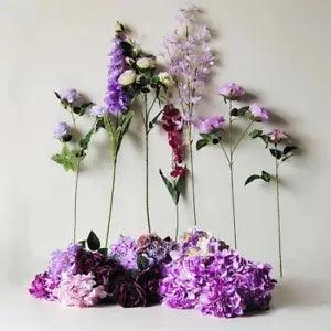 Silk Peony Artificial Flower - Purple Diy Bouquet Wedding Table Party Decoration