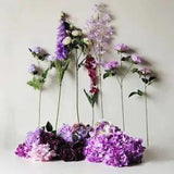 Silk Peony Artificial Flower - Purple Diy Bouquet Wedding Table Party Decoration