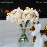 Mini Ranunculus Small Bundle | High Quality Artificial Flower | DIY Floral | Wedding/Home Decoration | Gifts - Champagne