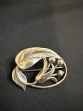 Sterling Silver Lily Brooch Estate Piece
