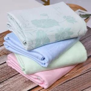 cool thin blanket air condiitioning bamboo fiber blankets throws soft water lily