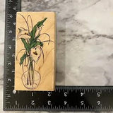 Rubber Stamp Penny Black Vase Calla Lilies Flower
