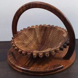 Unique Flower girls basket | Sunflower Shape Collapsible Wooden Basket |  Wedding Flowers Girls Basket