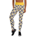 Orchid Flowers Pattern Leggings, High Waist Yoga Leggings, Soft Stretchy Fitness Workout Pants, Floral Printed Yoga Leggings, Nature Gifts
