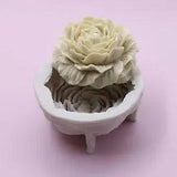 Peony Flower Model DIY Crafts Peony Epoxy Casting Mould Flower Silicone Soap for