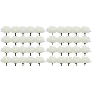 40 Pcs Carnation Flower Head Silk Flowers Wedding Arranging Supplies Stuff