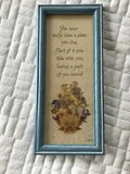 Framed Kitsch Dried Flowers Beach Positivity Friends Love Retro Cute