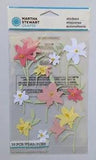 Pink Yellow White Lily Flowers Martha Stewart Scrapbooking Stickers