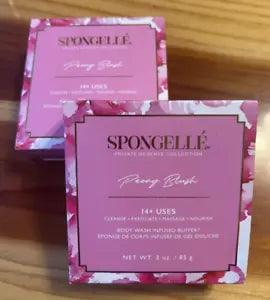 2 X Spongelle PEONY BLUSH Buffer Flower Wash Sponge 3 Oz each NIB ????