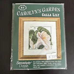 Calla Lily Serendipity Designs Carolyn's Garden 14ct Counted Cross Stitch Kit