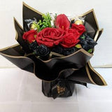 Chocolate Hand-tied Bouquet Ferrero Black/Red Flowers Stunning Silk Flowers Gift