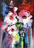 Original 3D Painting Textured Handmade Peonies Flowers Oil Modern Abstract Art