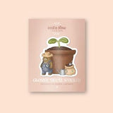Waterproof Gardener Bear Sticker | Plant Lover, Green Thumb, Nature, Plants, Gardening, Teddy Bear, Planter, Spring, Sprout, Cottagecore