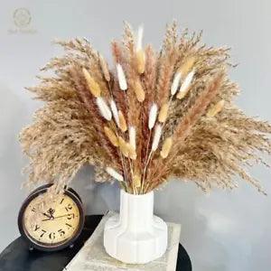 Dried Flowers Natural Fluffy Pampas Bouquet Wedding Decoration Table Boho Home