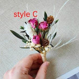 3 type mini bouquet for wedding boutonniere??natural rose bouquet??dry flower arrangement??letterbox gift??boho flower decor??home  decor??