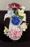 Vintage Royal Doulton Flowers Vase Figurine Bone China Roses Carnations
