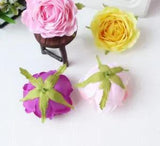 Artificial Flower Head White Pink Silk Peony Big Flower Heads Wedding Party...