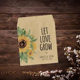 Seed Packet Favor, Wedding Seed Packets, Sunflower Seed Packets, Seed Favor, Sunflower Favor, Rustic Wedding Favor, Sunflower Wedding x 25