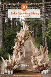 30 BOHO WEDDING DECORATIONS TO CREATE YOUR FAIRYTALE WEDDING Flower Delivery
