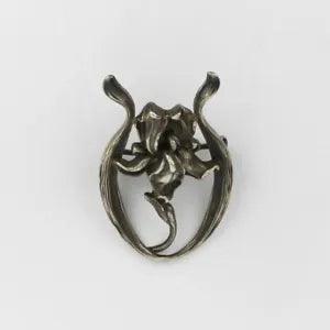 Antique 1880s William B. Kerr Sterling Silver Lily Flower Brooch