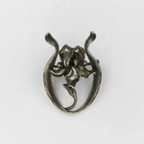 Antique 1880s William B. Kerr Sterling Silver Lily Flower Brooch