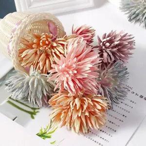 6pcs DIY Flowers - Artificial Silk Handmade Fake Flower Multipurpose Decoration