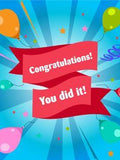 You did it! Congratulations Card | Birthday & Greeting Cards by Davia Flower Delivery