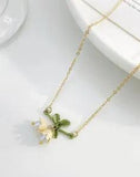 French Lily Of The Valley Pendant Necklace